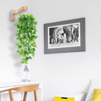 7-Inch Wooden 7-Shaped Wall Hook Plant Hanger – Ideal for Indoor/Outdoor Bird Feeders, Flower Baskets, and Wind Chimes
