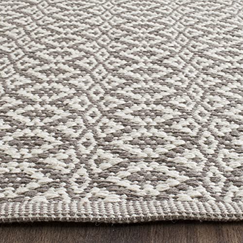 SAFAVIEH Montauk Collection Accent Rug - 2'3" x 3'9", Ivory & Grey, Handmade Cotton, Ideal for High Traffic Areas in Entryway, Living Room, Bedroom (MTK716A) - color: Ivory/Grey, size: 2'3" x 3'9" (Rectangular)