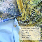 YISURE Extra Large Huge Tapestry 120(W) x 90(L) Inch, Nature Mountain Forest Tapestry, Scenic Green Pine Tree Waterfall Landscape Wall Hanging Tapestries for Home Office Dorm Indoor and Outdoor - size: 90"L x 120"W