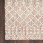 Nourison Home Positano Beige 2'2" x 8' Area Rug - Easy Clean, Non Shedding, Bed Room, Living Room, Dining Room, Kitchen (8' Runner) - color: Beige, size: 2'2" x 8' (Runner)