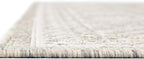 Rugs.com Outdoor Aztec Collection Rug – 13 Ft Square Light Gray Flatweave-Pile Rug Perfect for Living Rooms, Kitchens, Entryways