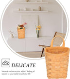 UPKOCH Woven Storage Baskets for Wall Hanging Honey Organizer Nordic Style Decorative Basket for Closet Door Wall Storage