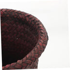 1Pc Seaweed Woven Plant Holder Natural Seagrass Pot Container for Indoor Plants Handcrafted Design Versatile Basket for Home Decor