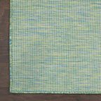 Nourison Home Positano Blue Green 2'2" x 10' Area Rug - Easy Clean, Non Shedding, Bed Room, Living Room, Dining Room, Kitchen (10' Runner) - color: Blue/Green, size: 2'2" x 10' (Runner)