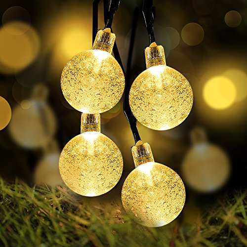 Battery Operated String Lights Waterproof 16FT 30 LED 8 Modes Fairy Garden Globe String Lights with Timer for Christmas Tree Holiday Outdoor Indoor Patio Party Decor, Warm White (2 Pack) - color: Green Wire Warm White, size: 2 Pack