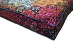 ICC Large Square Floor Pillow Cover Hippie Ottoman Pouf Cover Daybed Cotton Mandala Cushion Cover with Heavy Duty Zipper Seating Ottoman Poufs Dog-Pets Bed (Multi Star, 35" Square)