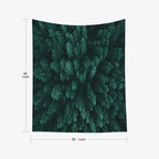 EMMTEEY Green Forest Tapestry Pine Tree Evergreen Fir Forest Forest Mens Tapestry 50X60 Vertical Wall Art Christmas Party Decoration Living Room Wall Decor