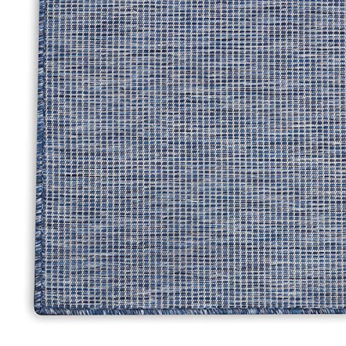 Nourison Home Positano Navy Blue 2'2" x 10' Area Rug - Easy Clean, Non Shedding, Bed Room, Living Room, Dining Room, Kitchen (10' Runner) - color: Navy Blue, size: 2'2" x 10' (Runner)