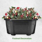 ORIMERC 9.8 Inches Self Watering Wall Planters for Indoor Plants, Railing Planters Balcony Planters Wall Hanging Planters, Lightweight, Dark Coffee (Pack of 8) - color: Dark Coffee