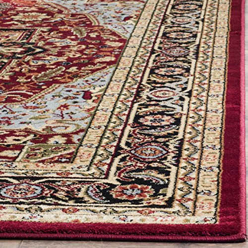 SAFAVIEH Lyndhurst Collection Accent Rug - 2'3" x 4', Red & Black, Traditional Oriental Design, Non-Shedding & Easy Care, Ideal for High Traffic Areas in Entryway, Living Room, Bedroom (LNH330B) - color: Red / Black, size: 2'3" x 4' (Rectangular)