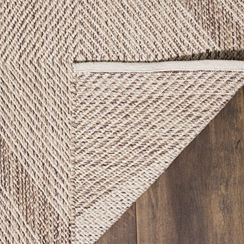 SAFAVIEH Montauk Collection Accent Rug - 3' x 5', Beige, Handmade Cotton, Ideal for High Traffic Areas in Entryway, Living Room, Bedroom (MTK821E) - color: Beige, size: 3' x 5' (Rectangular)