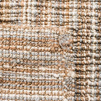 SAFAVIEH Natural Fiber Collection Runner Rug - 2'6" x 8', Grey & Natural Brown, Handmade Jute, Farmhouse Style, Chunky Textured Thick Pile (NF447K) - color: Grey/Natural, size: 2'6" x 8' (Runner)