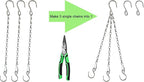 Chain for Hanging Plants,11 Inch Silver Hanging Chain, Small Hanging Basket Chain Kits with Hooks for Bird Feeder Plant Extender Porch Wind Chime (Silver, 11 Inch-6PCS)