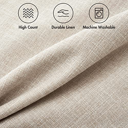 MIULEE Pack of 2 Decorative Linen Burlap Textured Pillow Covers Farmhouse Boho Accent Lumbar Pillowcases Spring Home Decor for Couch Sofa Bedroom Living Room 12x20 Inch Taupe - color: Taupe, size: 20" x 12" (Pack of 2)