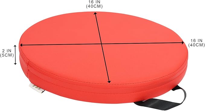 6 Pcs Flexible Floor Cushion, Waterproof Cushions Easy to Clean and Carry,16''x16''x2'' Soft Cushion for Learning Sitting Daycare Chair Yoga and Meditation (PU Leather)