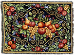 Pure Country Weavers Fruit Design Blanket by Elena Vladykina - Garden Floral Gift Tapestry Throw Woven from Cotton - Made in the USA (72x54) - color: Fruit Design