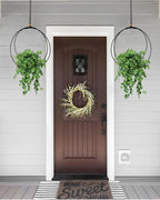 vensovo Hanging Planter for Indoor Plants - 2 Pack Plant Hanger Indoor with Metal Ring and Sturdy Wood Base, Boho Hanging Planter for Wall/Window/Room Decor