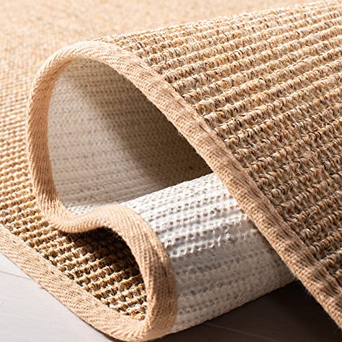 Martha Stewart x SAFAVIEH Area Rug Collection - 2'3" x 10' Runner, Beige, Sisal & Jute, Farmhouse Style, Ideal for Living Room, Foyer, Bedroom, Hallway (MSR9501B) - color: Beige, size: 2'3" x 10' (Runner)