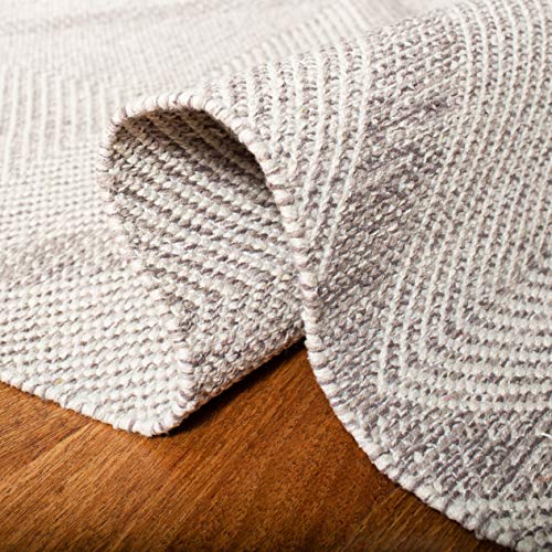 SAFAVIEH Montauk Collection Accent Rug - 2' x 3', Grey, Handmade Cotton, Ideal for High Traffic Areas in Entryway, Living Room, Bedroom (MTK821A) - color: Grey, size: 2' x 3' (Rectangular)