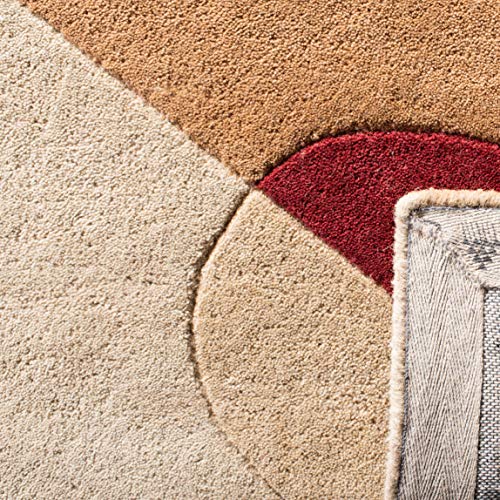 SAFAVIEH Rodeo Drive Collection Runner Rug - 2'6" x 8', Beige & Multi, Handmade Mid-Century Modern Abstract Wool, Ideal for High Traffic Areas in Living Room, Bedroom (RD845A) - color: Beige/Multi, size: 2'6" x 8' (Runner)