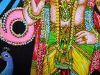 Kartikeya sequins sitara Cotton Wall Hanging Painting : Size 43"x30" Inches - color: Kartikeya