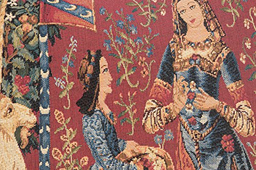 Charlotte Home Furnishings Decorative Couch Pillow Cover 18x18 in, Medieval Smell Throw Pillow Cover for Bed, Tapestry Cushion Cases for Living Room Home Decor, European Cotton Jacquard Woven - color: Medieval Smell, size: 18" x 18" (Pack of 1)