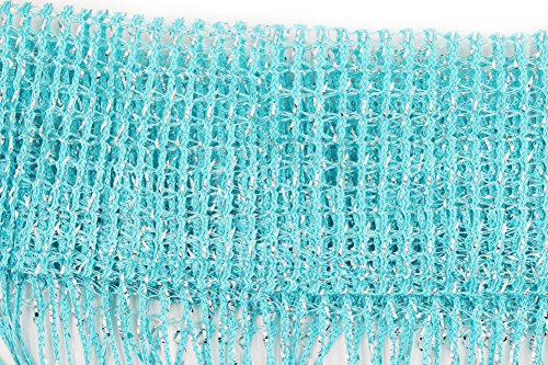 1x2 M Door String Curtain Rare Flat Silver Ribbon Thread Fringe Window Panel Room Divider Cute Strip Tassel for Wedding Coffee House Restaurant Parts, Blue - color: Blue