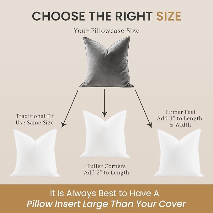 BHZ Euro Throw Pillow Inserts, 14x36 Down Feather Alternative Pillow Inserts Set of 2, Decorative Soft Large Square White Throw Pillows Insert for Couch Bed Dorm Sofa with Breathable Cover