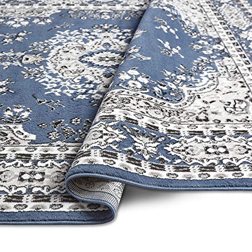 Home Dynamix Premium Asiana Traditional Area Rug, Oriental Midnight Blue 21"x35" - color: Blue/Ivory, size: 1'9" x 2'11" (Rectangular)