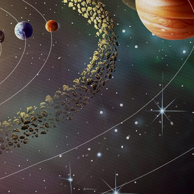 Outer Space Planet Tapestry, Universe Galaxy Solar System Earth Art Tapestries Wall Hanging for Men Kids Bedroom College Dorm Living Room Office Science Decor 80X60", Cool Hippie Poster Blanket