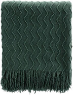 BATTILO HOME Christmas Green Throw Blanket for Couch, Forest Green Throw Blankets, Christmas Decorative Throw Blanket for Sofa Bed, Christmas Decor, 50"x60"