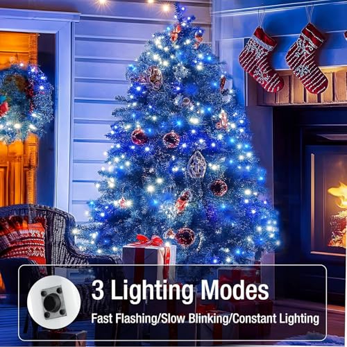 6 Pack Fairy Lights Battery Operated - 7ft 20 Led Twinkle Lights 3 Modes, Bulk Mini String Lights Waterproof for Mason Jars Vases DIY Party Wedding Decoration Christmas -Blue and White - color: Blue and White, size: 6 Pack