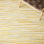 SAFAVIEH Rag Rug Collection Accent Rug - 2'6" x 4', Gold & Multi, Handmade Boho Stripe Cotton, Ideal for High Traffic Areas in Entryway, Living Room, Bedroom (RAR129N) - color: Gold/Multi, size: 2'6" x 4' (Rectangular)