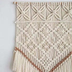 BMIDRUT Hanging Macrame Tapestry Dream Catchers Hand Woven Tapestries Boho Wall Art Decor Home Wall Decor Wall Pediment - size: 30"L x 18"W
