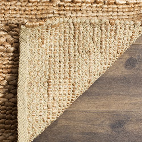 SAFAVIEH Natural Fiber Collection Accent Rug - 2'3" x 4', Natural, Handmade Jute, Braided Woven Design, Ideal for Entryway, Living Room, Bedroom (NF212A) - color: Natural, size: 2'3" x 4' (Rectangular)