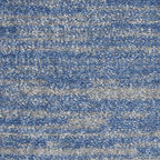 Nourison Home Nourison Essentials Blue Grey 2'2" x 10' Area Rug - Easy Clean, Non Shedding, Bed Room, Living Room, Dining Room, Kitchen (10' Runner) - color: Blue/Grey, size: 2'2" x 10' (Runner)