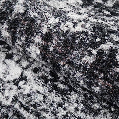 Black Grey Distressed Traditional Medallion Area Rug for Livingroom Bedroom Washable Soft Antique Rug Under Dining Table Retro Accent Office Kitchen Carpet Mat 2x6 - color: I, size: 2' x 6' (Rectangular)