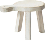Creative Co-Op Decorative Wood Pedestal, White