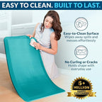 ComfiLife Anti Fatigue Floor Mat – 3/4 Inch Thick Perfect Kitchen Mat, Standing Desk Mat – Comfort at Home, Office, Garage – Durable – Stain Resistant – Non-Slip Bottom (24" x 70", Teal)