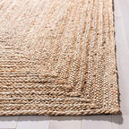 SAFAVIEH Area Rug 2x3 - Cape Cod Collection - Natural Brown, Handmade Braided Flat Weave Jute (CAP252A) - size: 2' x 3' (Rectangular)