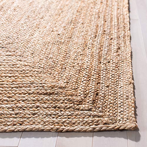 SAFAVIEH Area Rug 2x3 - Cape Cod Collection - Natural Brown, Handmade Braided Flat Weave Jute (CAP252A) - size: 2' x 3' (Rectangular)