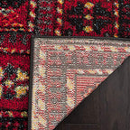 SAFAVIEH Vintage Hamadan Collection Accent Rug - 2'7" x 5', Red & Multi, Oriental Persian Design, Non-Shedding & Easy Care, Ideal for High Traffic Areas in Entryway, Living Room, Bedroom (VTH213A)