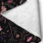 Moon Moth Throw Blanket 60"x80" Soft Cozy Lightweight Flannel,Mystical Night Garden Botanical Celestial Blankets Gifts for Women Gothic Witchy Blanekts for Couch Office Travel Home Decor