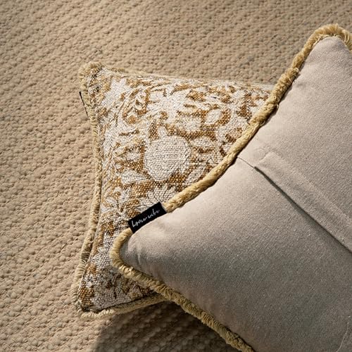 Decorative Throw Pillow Covers, Set of 2 (Teak Brown, 12" x 20" (Pack of 2)) - color: Teak Brown, size: 20" x 12" (Pack of 2)
