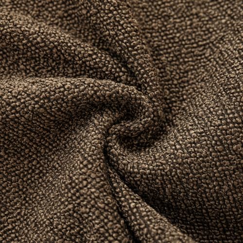 Foindtower Set of 2, Decorative Textured Boucle Throw Pillow Covers Accent Solid Pillow Cases Neutral Soft Couch Cushion Case for Chair Sofa Bedroom Living Room Home Decor 16x16 Inch Chocolate - color: Chocolate, size: 16" x 16" (Pack of 2)