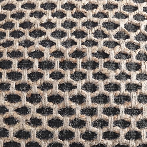 Boho Living Jada Premium Woven Design, Decorative Throw, Living Room Décor, (1) 12" x 20" Pillow Cover, Black - color: Black, size: (1) 12" x 20" Pillow Cover