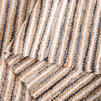 SAFAVIEH Cape Cod Collection Area Rug - 6' Round, Natural & Navy, Handmade Jute Blend, Braided Design, Ideal for the Living Room, Dining, Bedroom (CAP151N) - color: Natural/Navy, size: 6' (Round)