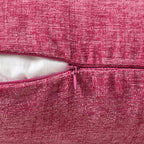 MIULEE Pack of 2 Couch Throw Pillow Covers 16x16 Inch Soft Hot Pink Chenille Pillow Covers for Sofa Living Room Solid Dyed Pillow Cases - color: Hot Pink, size: 16" x 16" (Pack of 2)