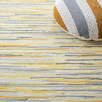 SAFAVIEH Rag Rug Collection Accent Rug - 4' x 6', Gold & Multi, Handmade Boho Stripe Cotton, Ideal for High Traffic Areas in Entryway, Living Room, Bedroom (RAR129N) - color: Gold/Multi, size: 4' x 6' (Rectangular)