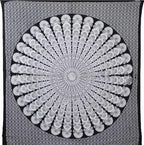 Bless International Handmade Indian hippie Bohemian Psychedelic Peacock Mandala Wall hanging College Dorm Beach Throws Table Cloth Bedding Tapestry (Black White, Queen(84x90Inches)(215x230Cms)) - color: Black White, size: 90"L x 84"W
